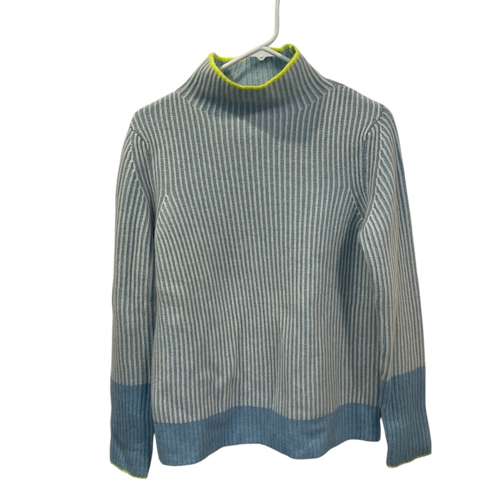 💥SALE! Kinross 100% Cashmere Plaited Funnel Neck Sweater size S
